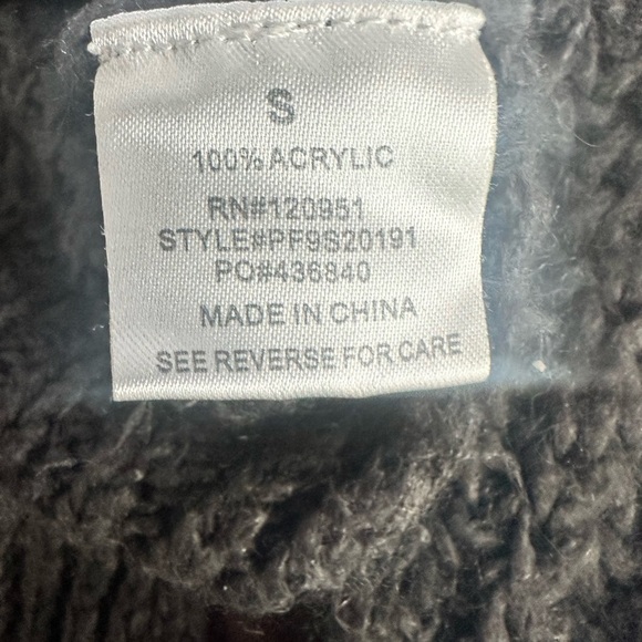 PINK ROSE Gray Long Sleeve Cowl Neck Casual Sweater Small - Picture 11 of 13